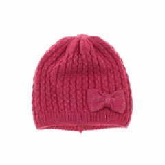 Ezüstszálas rózsaszín kötött sapka