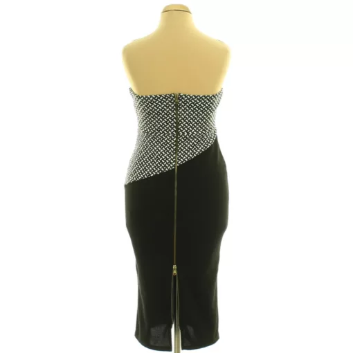 River Island mintás fekete ruha