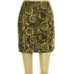 Primark aranyszínű virágmintás szoknya