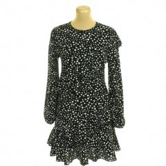 River Island mintás fekete ruha