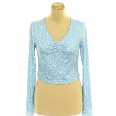 Shein virágmintás kék felső