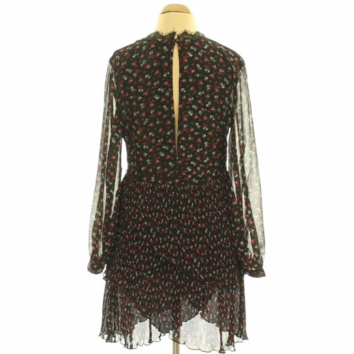 Topshop virágmintás fekete ruha