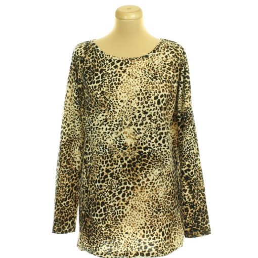 Blind Date strasszos leopárd kötött pulóver