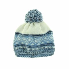 Nutmeg bélelt mintás kötött sapka