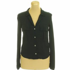 Zara mellzsebes fekete ing
