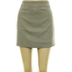 Mango tyúklábmintás barna szoknya