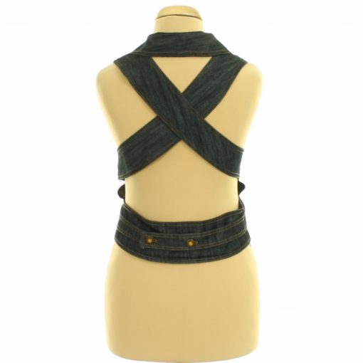 Nyitott hátú farmer felső