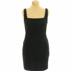 Topshop fekete bársony ruha