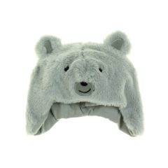 F&F szürke microfleece sapka pamutbéléssel