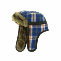 Mini Club műszőrmés kockás baby sapka