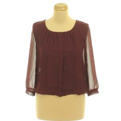 Clockhouse bordó blúz