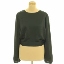 H&M fekete szatén felső