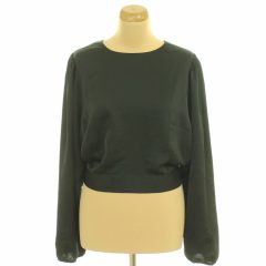 H&M fekete szatén felső