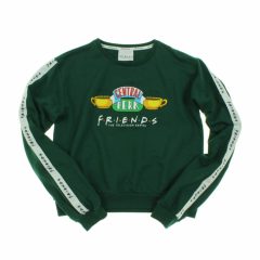 Friends mintás zöld pulóver