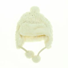 Monsoon flitteres krémszínű microfleece sapka