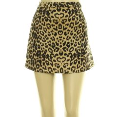 Zara leopárdmintás barna művelúr szoknya