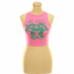 Shein mintás pink top