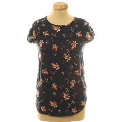 Vero Moda virágmintás sötétjkék felső