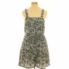 New Look bézs-fekete mintás overál kötővel