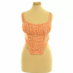 Pretty Little Thing mintás corset top