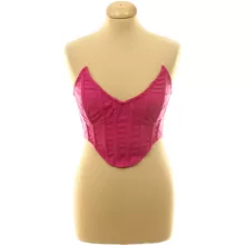 Missguided pink corset top