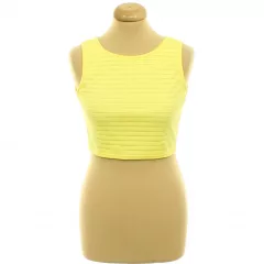 Missguided csíkos citromsárga top