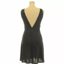 H&M ezüstcsillámos fekete ruha