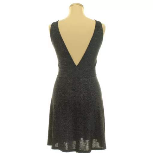 H&M ezüstcsillámos fekete ruha