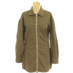 Pretty Little Thing cipzáras barna farmer ruha