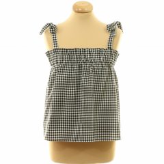 Divided fekete-fehér kockás felső