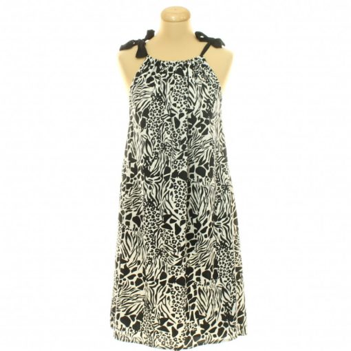 Pep&Co fekete-fehér mintás ruha