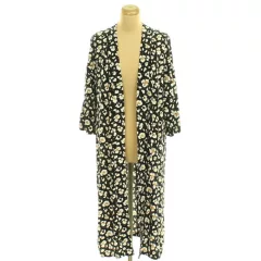 Kiabi mintás fekete kimono