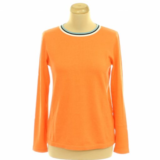 Narancssárga kötött pulóver