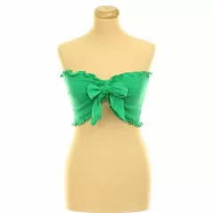 Shein gumírozott zöld top