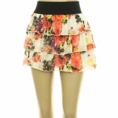 Amisu fodros-virágmintás szoknya
