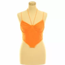 Shein narancssárga corset top