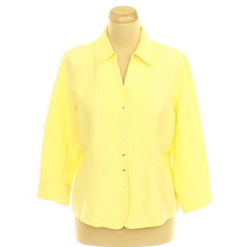 Sárga lenekeverék ing