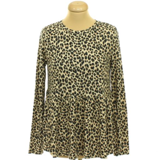 F&F leopárdmintás barna kötött pulóver