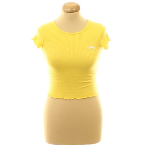 Primark hímzett sárga póló