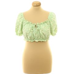 Primark virágmintás zöld top
