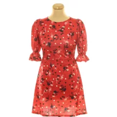 River Island mintás piros ruha