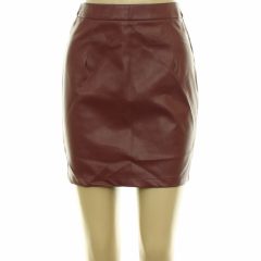 Boohoo bordó művelúr szoknya