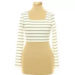 Primark csíkos fehér felső