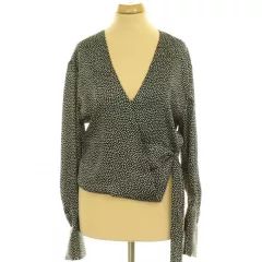 Zara pöttyös szatén blúz