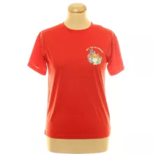 Shein mintás piros póló