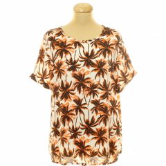 Mintás viszkóz felső