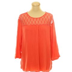 Janina csipkés korall színű felső
