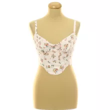 Bershka virágmintás corset top