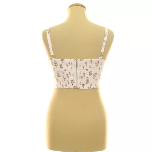 Bershka virágmintás corset top
