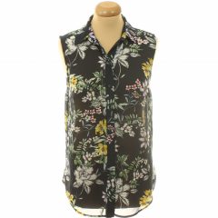 H&M virágmintás kék ing